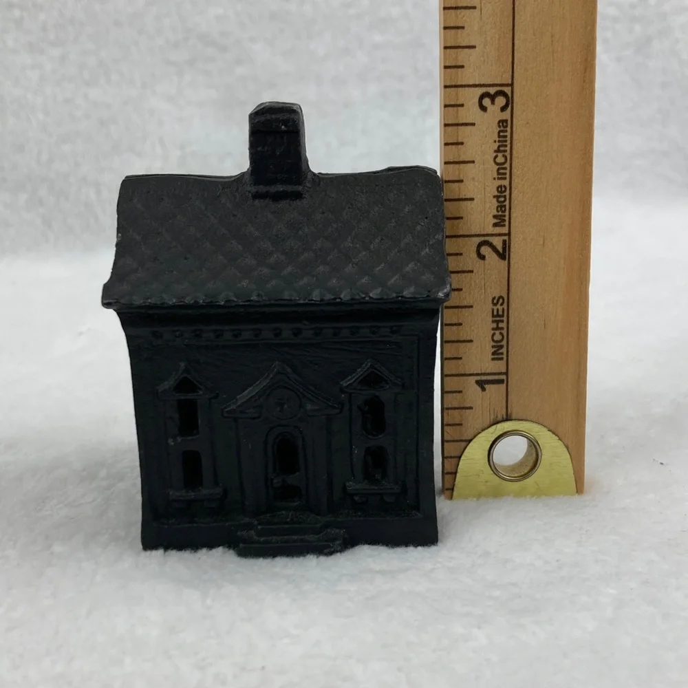 Heavy Black Cast Iron House Stamp Dispenser 3”